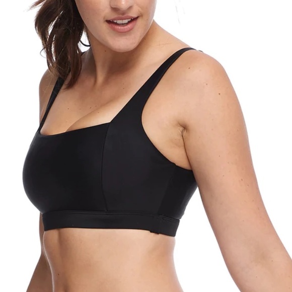 Body Glove Bikini Swim Top Alison Black D/DD Cup Size Medium - Picture 2 of 9